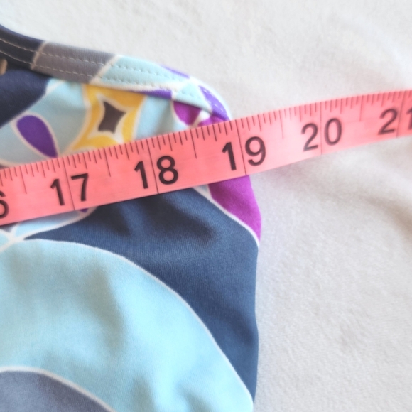 🏷️Roamans Keyhole Abstract Pattern One Piece Swimsuit 22W - Picture 8 of 9